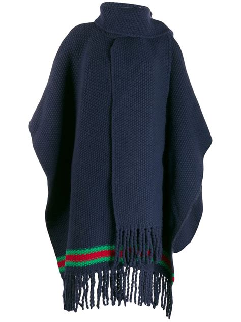 gucci stripe poncho|gucci shawl for women.